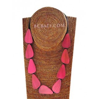 Wooden Necklace Triangle Made In Bali